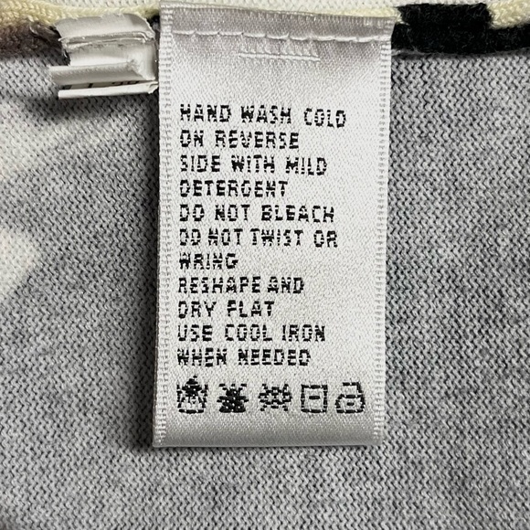 August Silk Multicolor Knit Button-Down Top - Picture 6 of 7